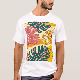 Camiseta Fruta tropical: Design de padrão vibrante