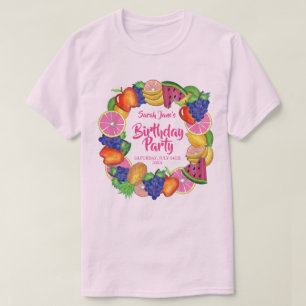 Camiseta Fruta tropical Festa de aniversário de melancia de