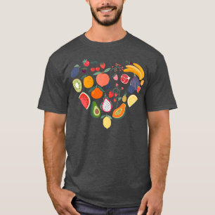 Camiseta Fruta Tropical Lover Vegan Vegetarian Healthare Pr