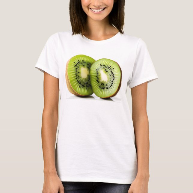 Camiseta Fruta verde kiwi (Frente)