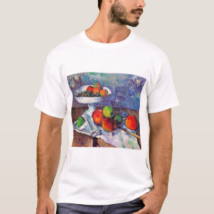 Camiseta Fruta, Vidro e Maçãs, Cezanne
