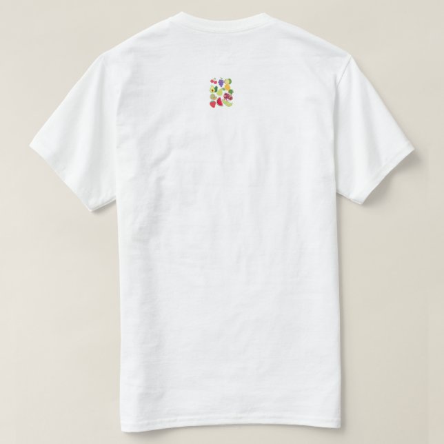 Camiseta Frutas (Verso do Design)