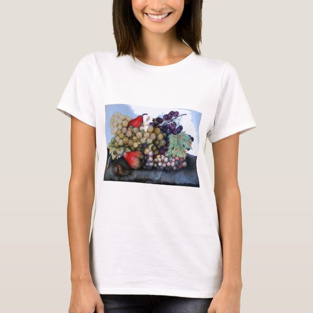 CAMISETA FRUTAS 1 DA SEASON - UVAS E PERAS (Frente)