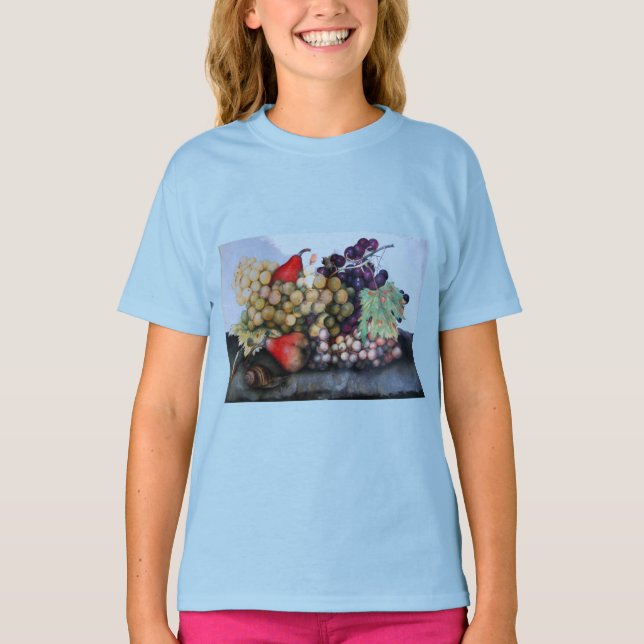 CAMISETA FRUTAS 1 DA SEASON - UVAS E PERAS (Frente)