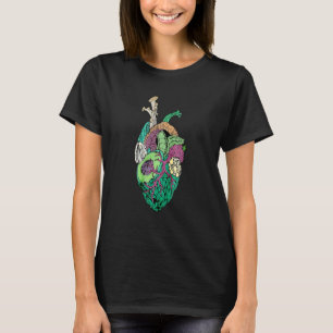 Camiseta Frutas De Coração Anatômico E Vegetais Vegetais