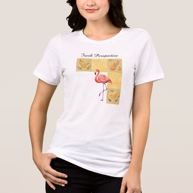 Camiseta frutas de humor e animais de Verão (Frente)