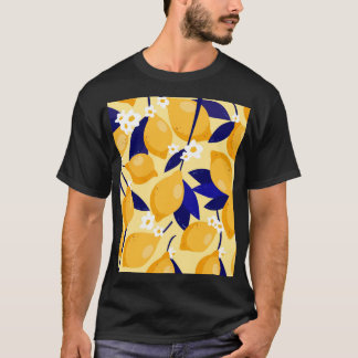 Camiseta Frutas de limão: padrão de comida.