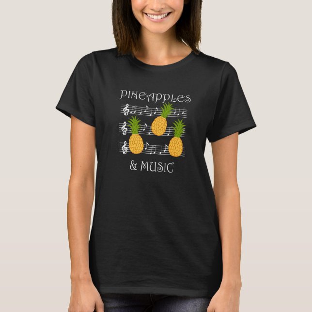 Camiseta Frutas de professores de ananases e limpadores de  (Frente)