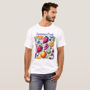 Camiseta Frutas de Verão Bagas e Mais