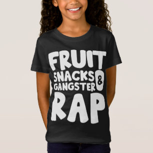 Camiseta Frutas e Rap de gangster