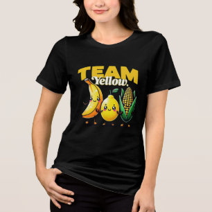 Camiseta Frutas e vegetais de Kawaii, Cute Amarelo