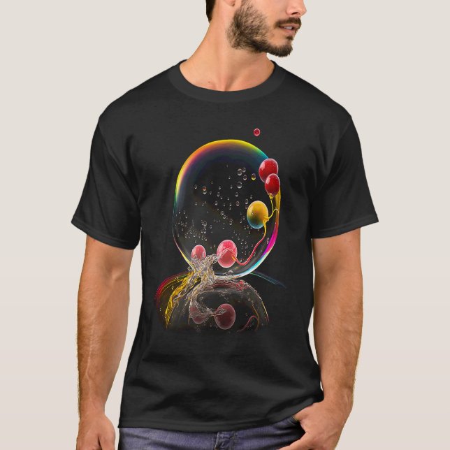 Camiseta Frutas em bolha de sabão (Frente)