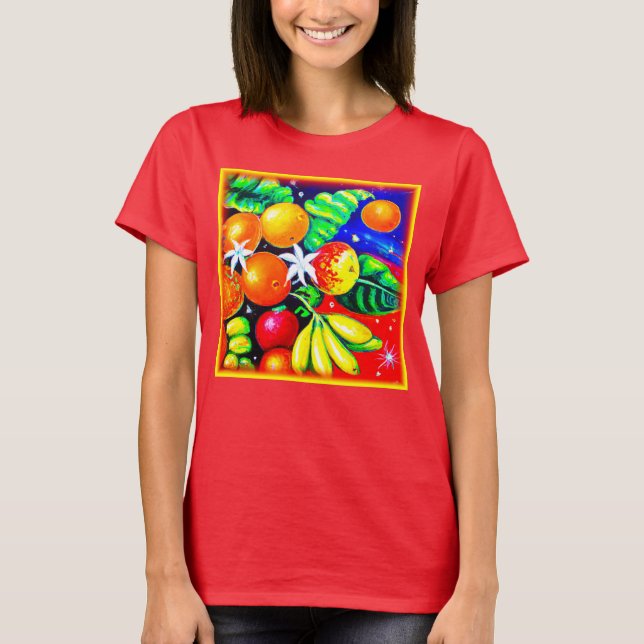 Camiseta Frutas estonteantes do céu estrelado. Comprar Agor (Frente)