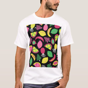 Camiseta Frutas Exóticas: Padrão Colorido Invisível