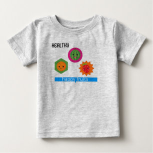 Camiseta Frutas saudáveis e felizes