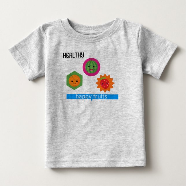 Camiseta Frutas saudáveis e felizes (Frente)