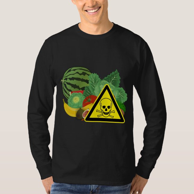 Camiseta Frutas Tóxicas de Produtos Hortícolas (Frente)