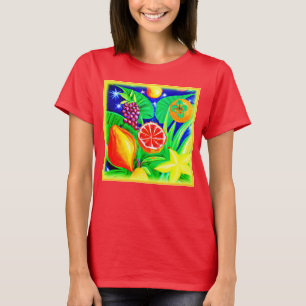 Camiseta Frutas tropicais no céu. Comprar Agora