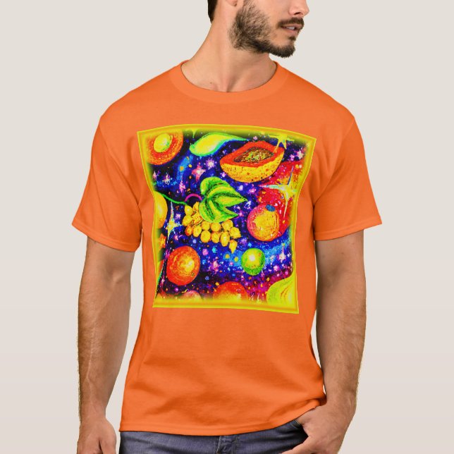Camiseta Frutas tropicais no céu. Comprar Agora (Frente)