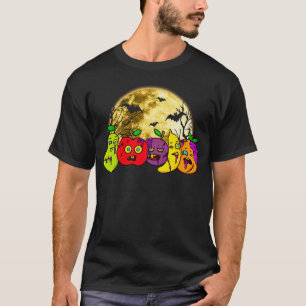 Camiseta Frutas Veganas Vegetarianas Assustadoras de Hallow