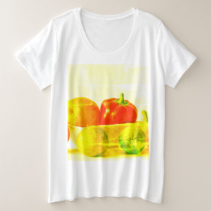Camiseta "Frutas Vegetais" Foto Fácil. Compre agora