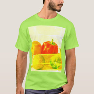 Camiseta "Frutas Vegetais" Foto Fácil. Compre agora