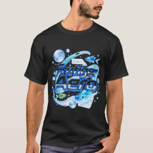 Camiseta Frutiger Aero Blue Tech Design Y2K