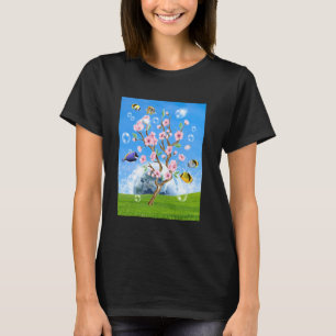 Camiseta Frutiger Aero Estética Tecnologia Flores de Cereje