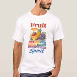 Camiseta Fruto do Espírito – Amor Alegria Paz Arte Cristã