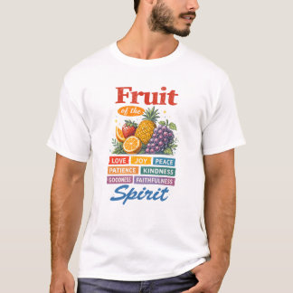 Camiseta Fruto do Espírito – Amor Alegria Paz Arte Cristã
