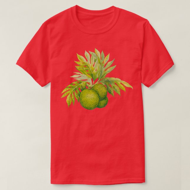 Camiseta Fruto-pão de aquarela (Frente do Design)