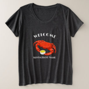 Camiseta Frutos do mar modernos bem-vindos ao vermelho Nome