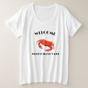 Camiseta Frutos do mar modernos recebem o nome do caranguej