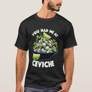 Camiseta Frutos do Mar Você Me Conquistou no Ceviche Limão