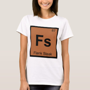 Camiseta Fs - Química do Bife de Vazio Símbolo da Tabela Pe