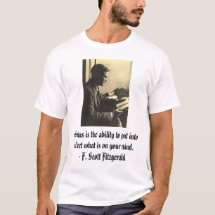 Camiseta fsfitz2, gênio é a capacidade para pôr no effe…