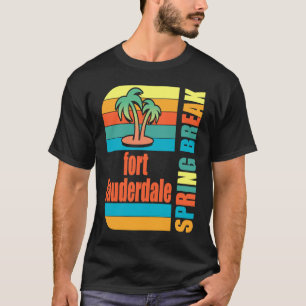Camiseta Ft Lauderdale Spring Break Segundo grau Retro Beac