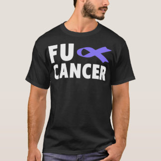 Camiseta Fu Cancer T Fu Conhecimento do Cancer Esofágico Pu
