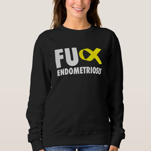 Camiseta Fu Endometriose Amarelo Fita - Endometriose (Frente)