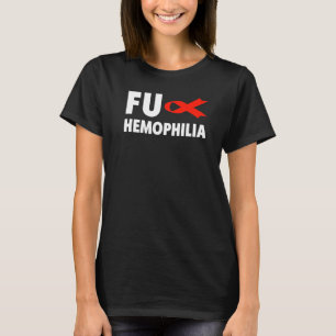 Camiseta Fu Hemofilia Sensibilização Fita Vermelha Hemofili