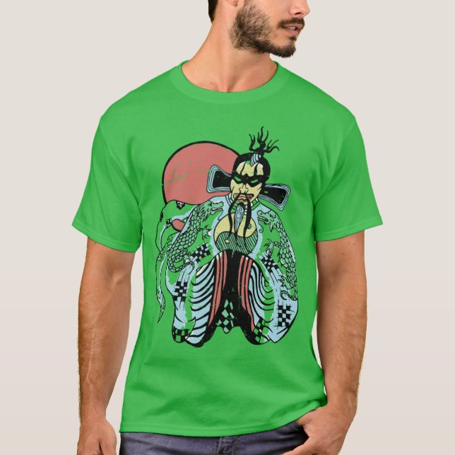 Camiseta Fu Manchu Big Trouble in Little China PreDistresse (Frente)