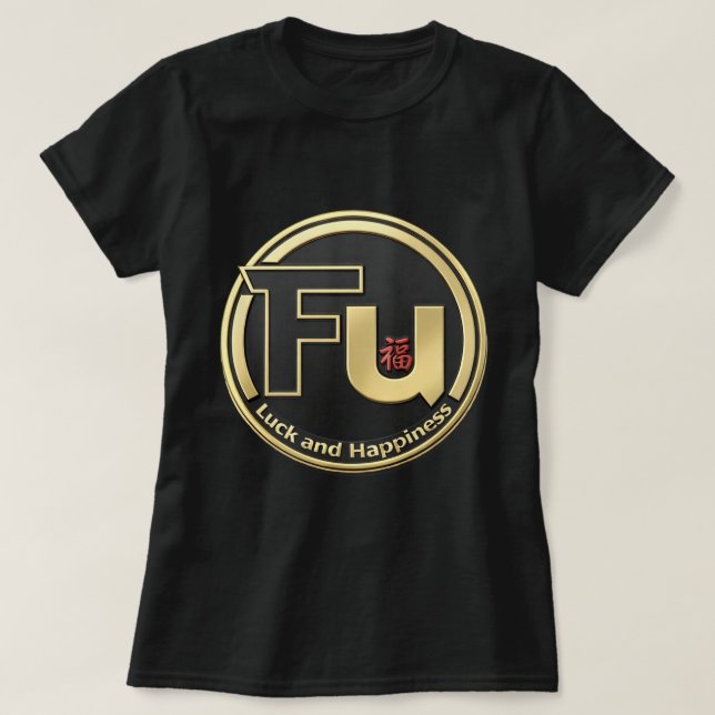 Camiseta Fu Sorte e Felicidade 0046290 (Frente do Design)