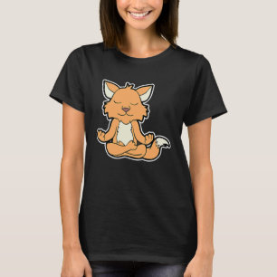 Camiseta Fuchs Fox Relaxfox Yoga Posição Animal Vintage