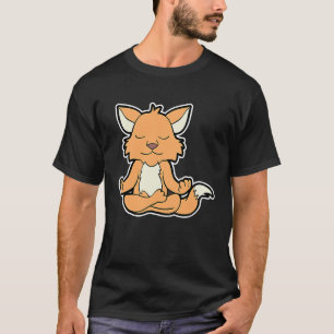 Camiseta Fuchs Fox Relaxfox Yoga Posição Animal Vintage