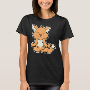 Camiseta Fuchs Fox Relaxfox Yoga Posição Animal Vintage