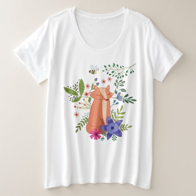 Camiseta Fuchs im Wald (Frente do Design)
