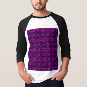 Camiseta Fuchsia Geotech: A Vibrant Abstract Geometric Text