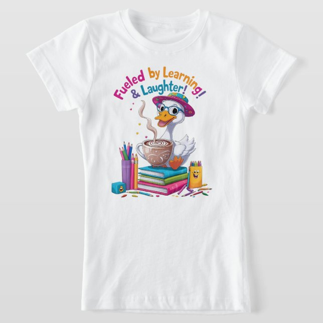 Camiseta Fueled by Learning GooseTshirt– Back to School Fun (Postura )