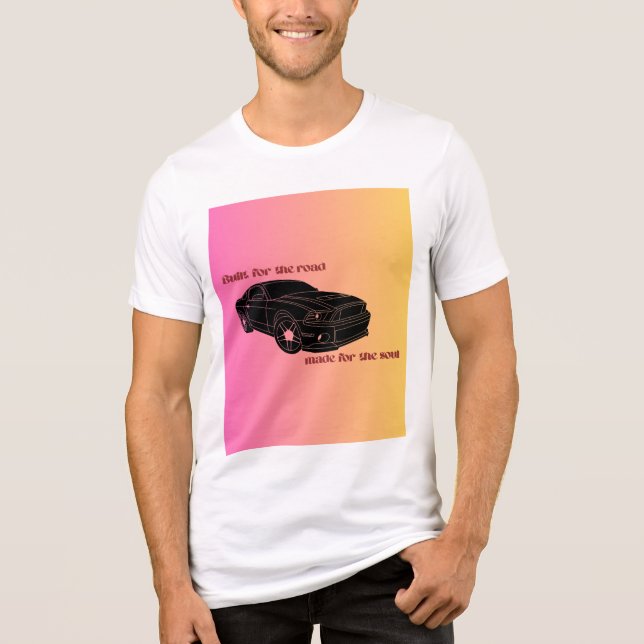 Camiseta Fueled by Passion – Car Lover Logo Design (Frente)