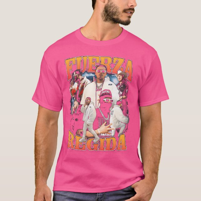 Camiseta Fuerza Regida Retro Vintage (Frente)